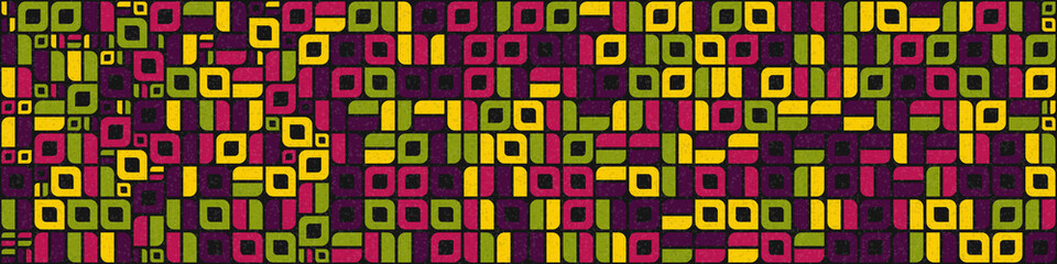 Abstract Geometric Pattern generative computational art illustration