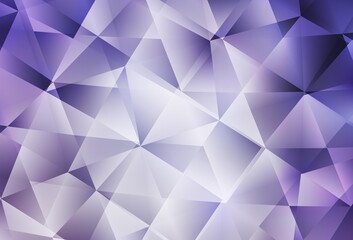 Obraz premium Light Purple vector polygonal background.