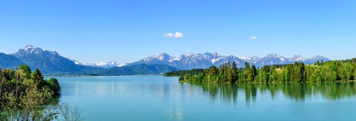 Herrlicher Frühsommertag am Forggensee im östlichen Allgäu