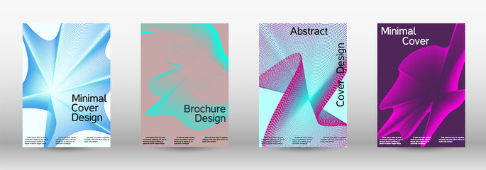 Modern design template. A set of modern abstract covers.