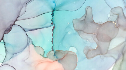 Alcohol Ink Texture. Art Liquid Abstract Wall.