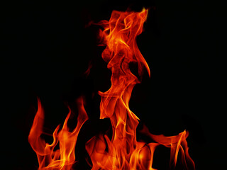 Blaze fire flame texture for banner background.