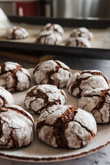 chocolate chip cookies on a plate