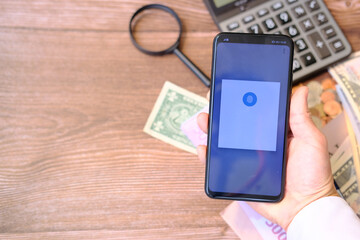 person holding smartphone