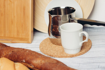 fresh baked goods on various table legs kitchen breakfast food diet