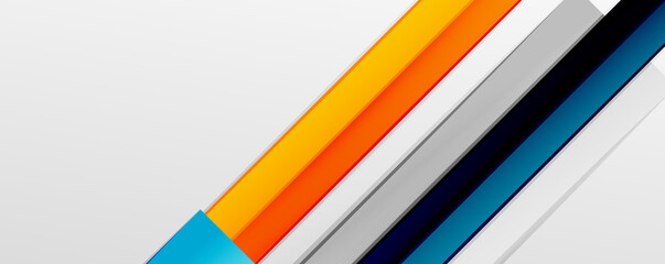 Multicolored lines background. Design template for business or technology presentations, internet posters or web brochure covers
