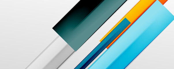 Multicolored lines background. Design template for business or technology presentations, internet posters or web brochure covers