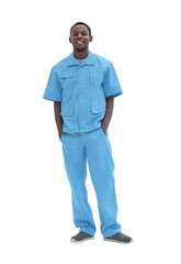 Fototapeta premium in full growth. portrait of a confident young doctor surgeon