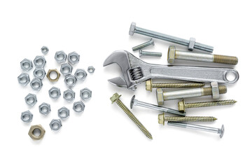 Spanner, screws, nuts