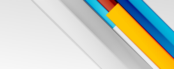 Multicolored lines background. Design template for business or technology presentations, internet posters or web brochure covers