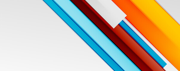 Multicolored lines background. Design template for business or technology presentations, internet posters or web brochure covers