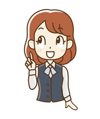 制服の女子社員