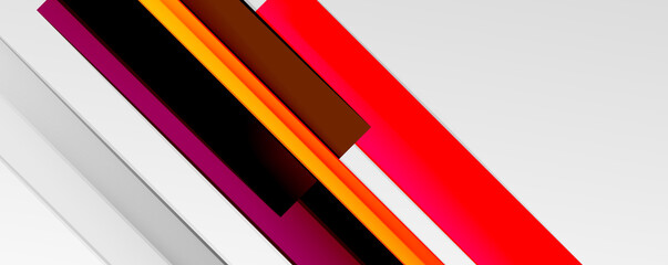 Multicolored lines background. Design template for business or technology presentations, internet posters or web brochure covers