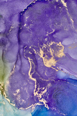 Alcohol ink art.Mixing liquid paints. Modern, abstract colorful background, wallpaper. Marble texture.Translucent colors