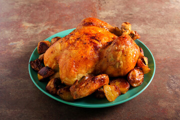Roast whole chicken