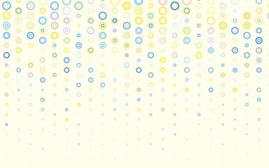 Light Brown vector background with spots.