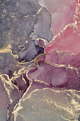 Naklejka premium Alcohol ink art.Mixing liquid paints. Modern, abstract colorful background, wallpaper. Marble texture.Translucent colors