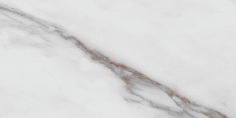 Obraz premium White statuario marble with brown-gray veins, white tiles marble, glossy statuarietto slab marble stone texture for digital wall and floor tiles, detailed structure of marble in natural patterned.