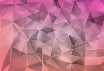 Light Pink vector texture with triangular style.