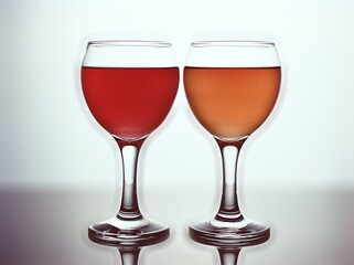 Glass of water isolated in black and white image for background ,glass of wine ,dinner ware ,glass of red wine	