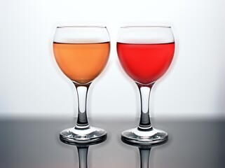 Glass of water isolated in black and white image for background ,glass of wine ,dinner ware ,glass of red wine	