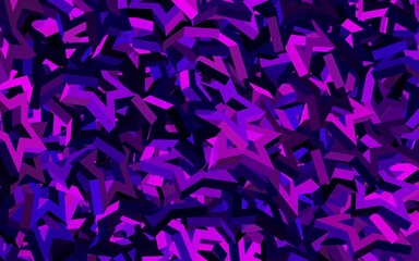 Dark Purple vector layout with lines, triangles.