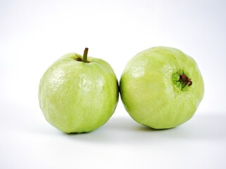 Guava fruit isolated on white background	