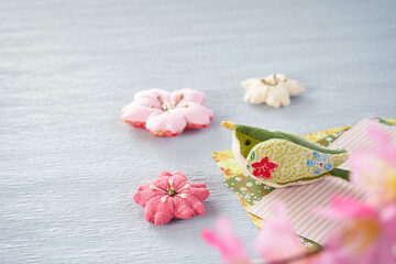 ちりめん細工　春のイメージ