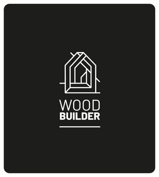 Logo constructeur maison bois, &eacute;co responsable, &eacute;cologique, autonome