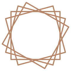 Fototapeta premium Rectangle design photo frame vector design template