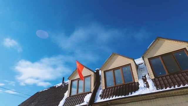 Red is a symbol of socialism, the struggle for a bright future, the blood of the people. Hammer and sickle - the peasantry and the working class, as the basis of the country. 