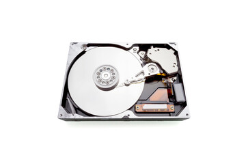 Computer Hard drive isolated on white