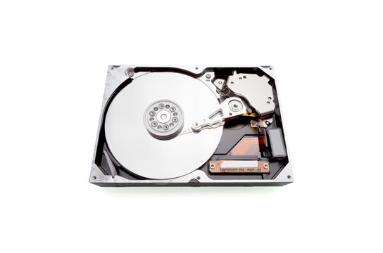 Computer Hard drive isolated on white