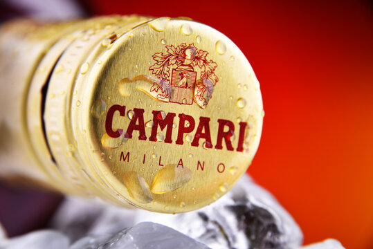 Cap on a Campari bottle