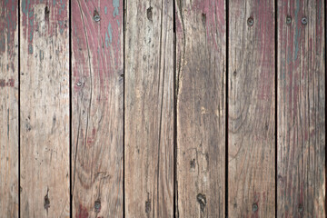 Texture of old wood, boards with hobnail, old paint