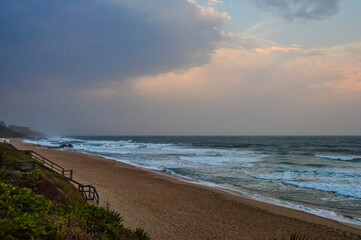 Beautiful Ballito dolphin coast main beach in Durban north South Africa