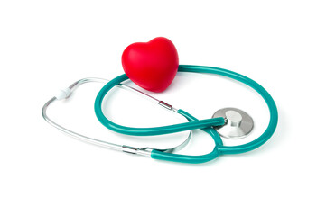 Stethoscope on white background. Medical tool