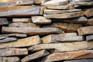 experimental masonry for a house in the forest