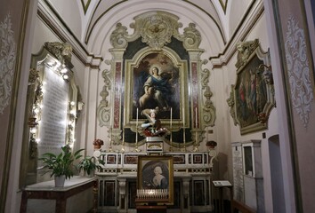 Fototapeta na wymiar Napoli - Cappella di maria Clotilde di Francia nella Chiesa di Santa Caterina a Chiaia