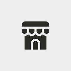 Store icon isolated on background. Shop symbol modern, simple, vector, icon for website design, mobile app, ui. Vector Illustration