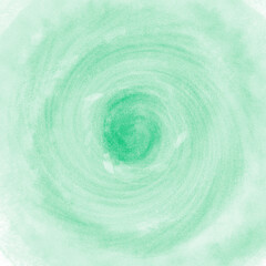 Fototapeta na wymiar Green circle grunge spot. Brash stroke in the form of circle. Watercolor swirl