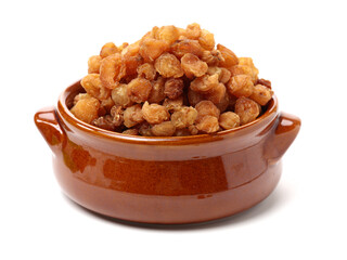 dried longan on white background