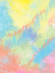 Abstract watercolor background with watercolor splashes. Oil paint effect