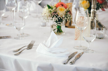 wedding table setting