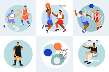 Sports Flat Design Concept