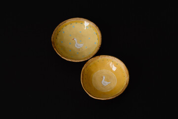 Handmade ceramic craft ware. Bowls.
