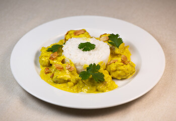 SALTED POULTRY SUGAR CURRY RECIPE, BASMATI RICE WITH CARDAMON, Hight quality