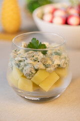 Recette salade de pomme de terre primeurs et sauce tartare