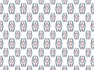 Geometric ethnic embroidery repeat pattern seamless colorful oriental.  Design digital clipart for fabric, curtain, carpet, wallpaper, clothing, wrapping, Batik