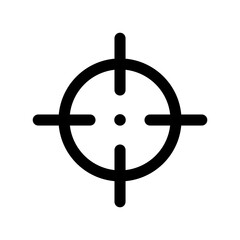 Target aim vector icon ターゲット,照準のアイコン - obrazy, fototapety, plakaty